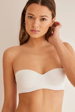 Women'secret Sujetador sin tirantes algodón