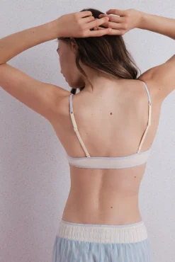 HI&BYE Sujetador top algodón copas extraíbles