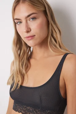 Women'secret Sujetador top tul plumeti