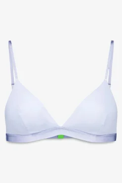 HI&BYE Sujetador triangular microfibra brillo claro