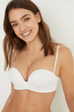 Women'secret SUPERB Sujetador sin tirantes súper push up microfibra
