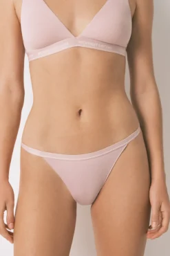 Women'secret Tanga algodón rib