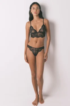 Women'secret Tanga encaje tul