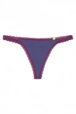 HI&BYE Tanga seamless pointelle