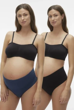 Mamalicious Tanga tiro alto maternity