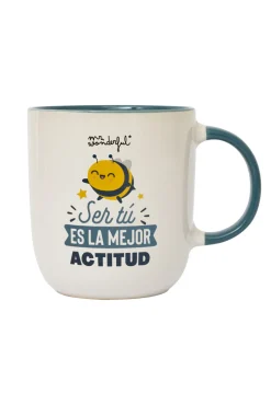 Mr. Wonderful Taza Ser tú es la mejor actitud