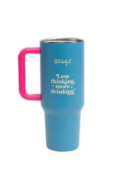 Mr. Wonderful Taza take away térmica - Less thinking, more drinking