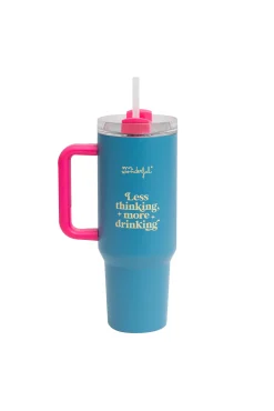 Mr. Wonderful Taza take away térmica - Less thinking, more drinking