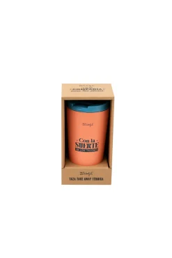 Mr. Wonderful Taza take away térmica Con la suerte en los talones