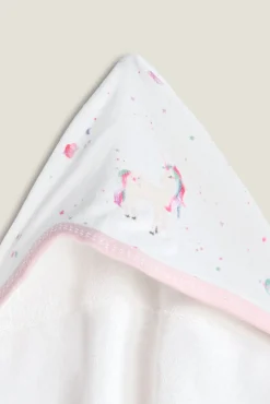 Textura Toalla capucha unicornios