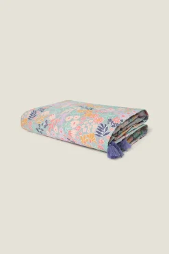 Textura Toalla tejido doble faz flores