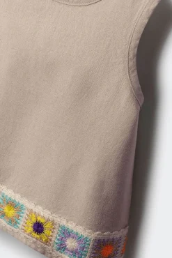Crianças Springfield Kids Top bajo crochet niña