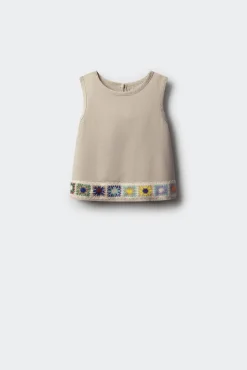 Crianças Springfield Kids Top bajo crochet niña