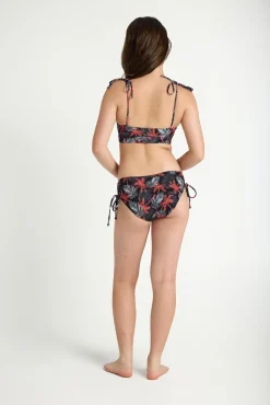Modibodi Top bikini adolescente lazos Jungle Palm Black