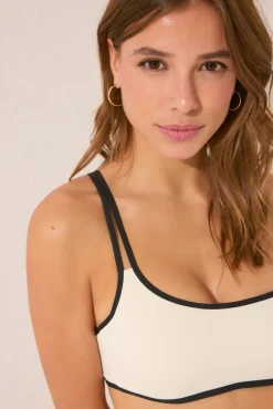 Women'secret Top bikini asimétrico aro ribete