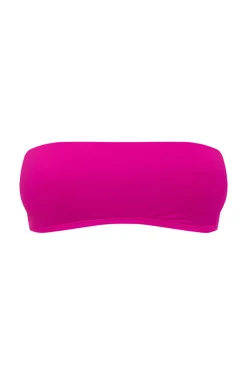 HI&BYE Top bikini bandeau rosa