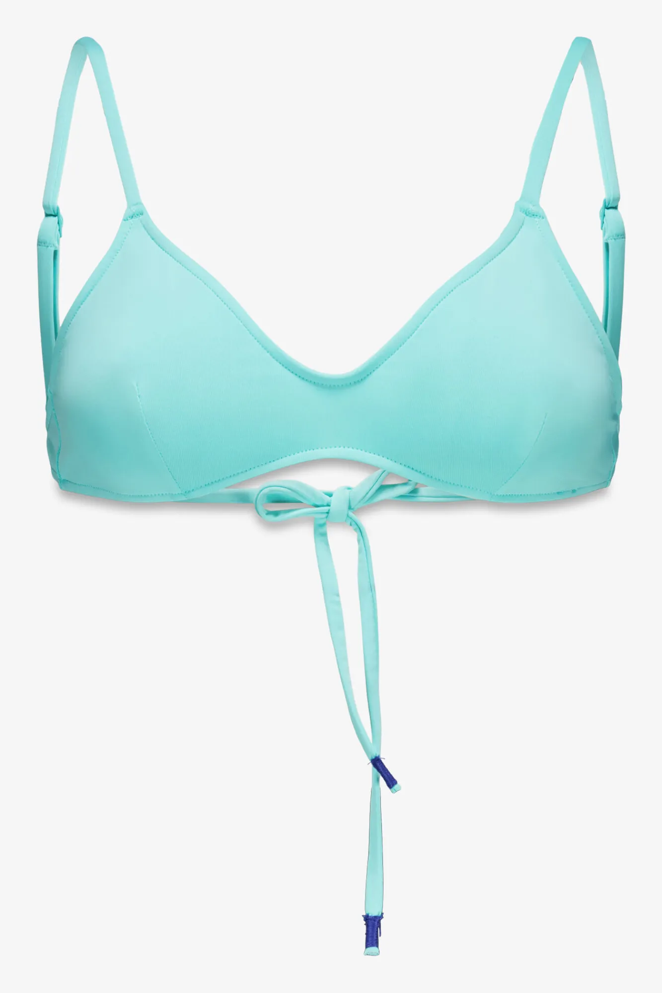 HI&BYE Top bikini escote V turquesa