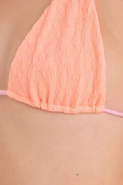 HI&BYE Top bikini halter textura miniflor