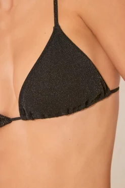 Women'secret Top bikini triangular cortina brillo