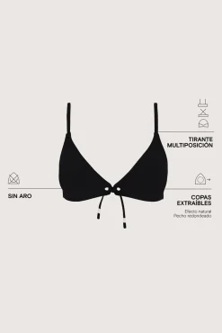 Women'secret Top bikini triangular sin aro