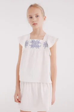 Crianças Springfield Kids Top bordados para niña