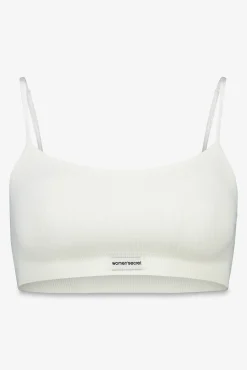 Women'secret Top canalé seamless blanco