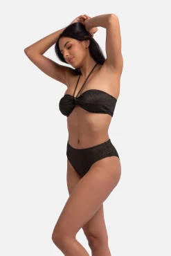 Dorina Top de bikini bandeau lúrex