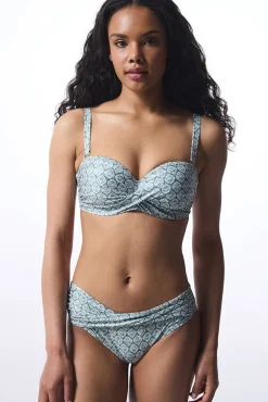 Penti Top de bikini con aro verde