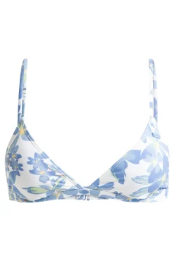 Roxy Top de bikini triangular print flores
