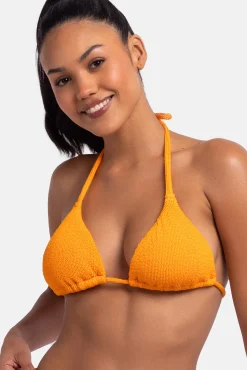 Dorina Top de bikini triangular naranja
