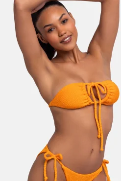 Dorina Top de bikini triangular naranja