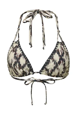 Only Top de bikini triangular boho marino