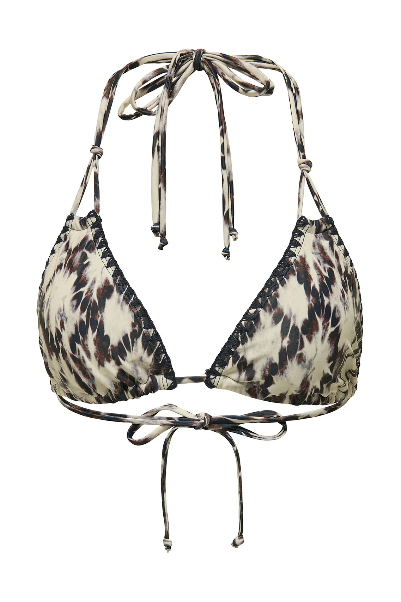 Only Top de bikini triangular boho marino