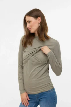 Mamalicious Top de cuello alto maternity y lactancia