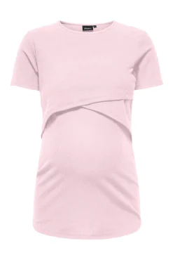 Only Maternity Top de manga corta cuello redondo maternity y lactancia