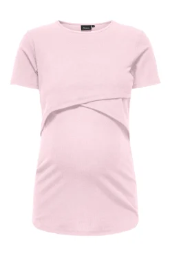 Only Maternity Top de manga corta cuello redondo maternity y lactancia