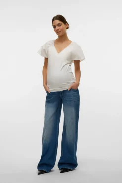 Mamalicious Top de manga corta maternity