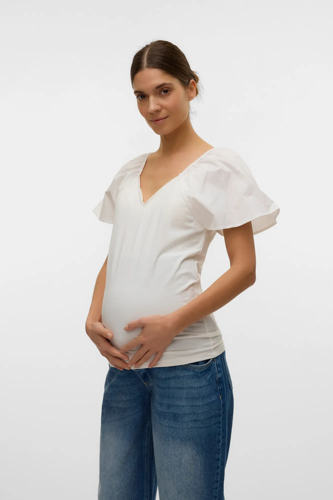 Mamalicious Top de manga corta maternity