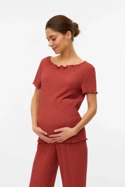 Mamalicious Top de manga corta maternity