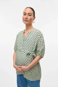 Mamalicious Top de manga corta maternity y lactancia
