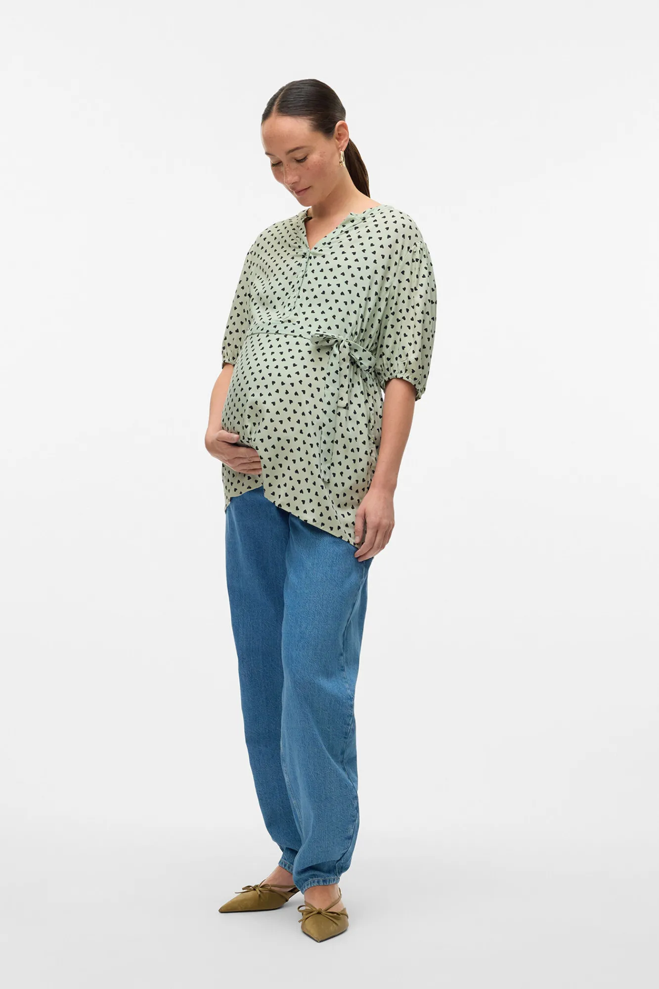 Mamalicious Top de manga corta maternity y lactancia