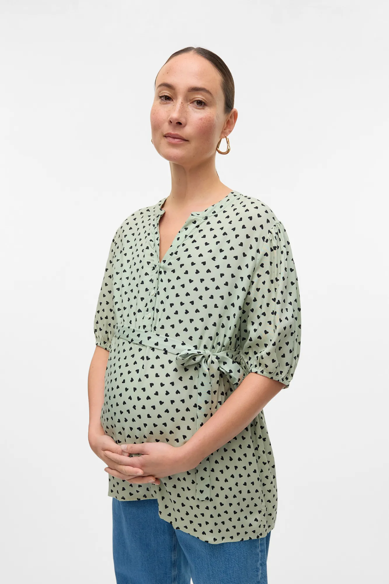 Mamalicious Top de manga corta maternity y lactancia