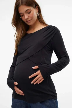 Mamalicious Top de manga larga maternity y lactancia