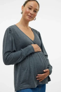 Mamalicious Top de manga larga maternity y lactancia