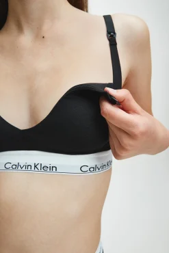 Calvin Klein Top de maternidad algodón con cinturilla de