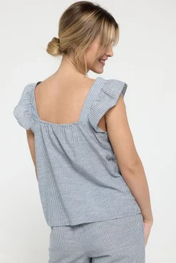 Pieces Top de tirantes con volante
