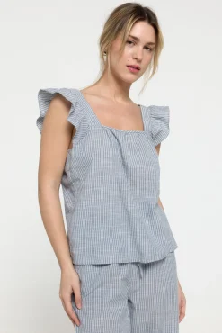 Pieces Top de tirantes con volante