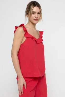 Pieces Top de tirantes con volante