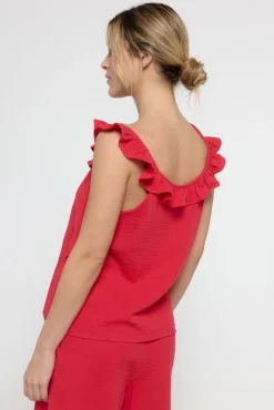 Pieces Top de tirantes con volante