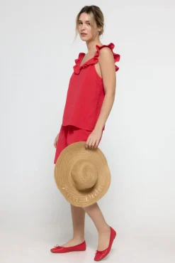 Pieces Top de tirantes con volante